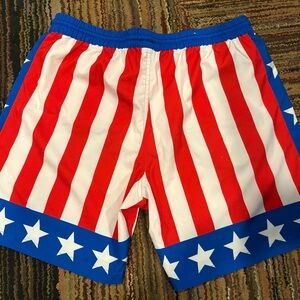 RSVLTS Patriotic Red White and Blue Athletic Shorts